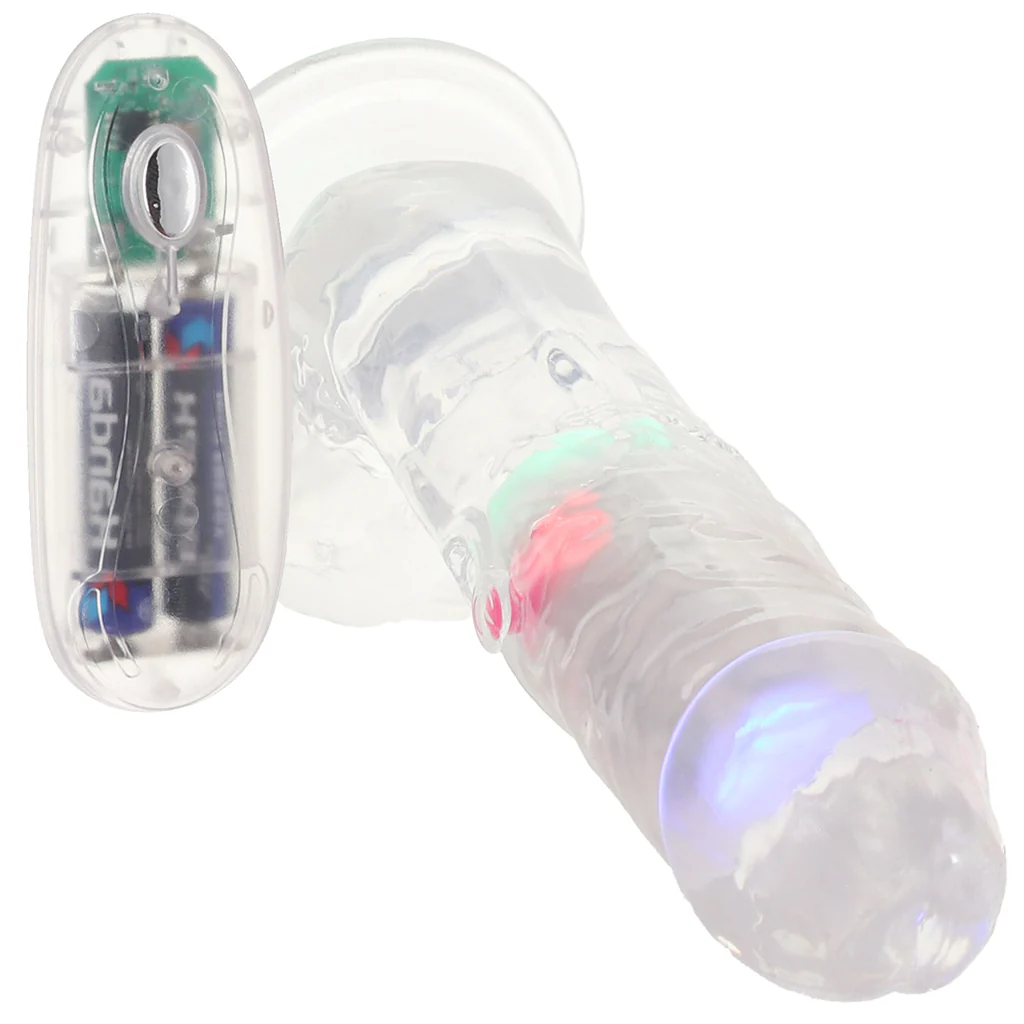 RealRock 7 Inch Light Up Vibrating Ballsy Dildo - Image 2