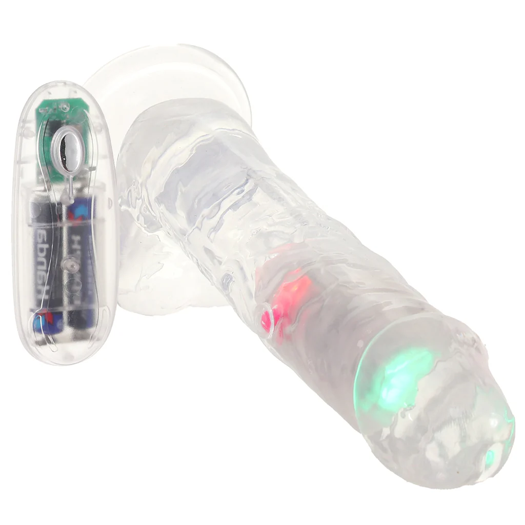 RealRock 8 Inch Light Up Vibrating Ballsy Dildo - Image 2