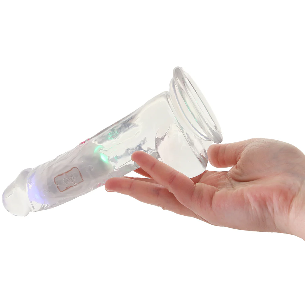 RealRock 8 Inch Light Up Vibrating Ballsy Dildo - Image 4