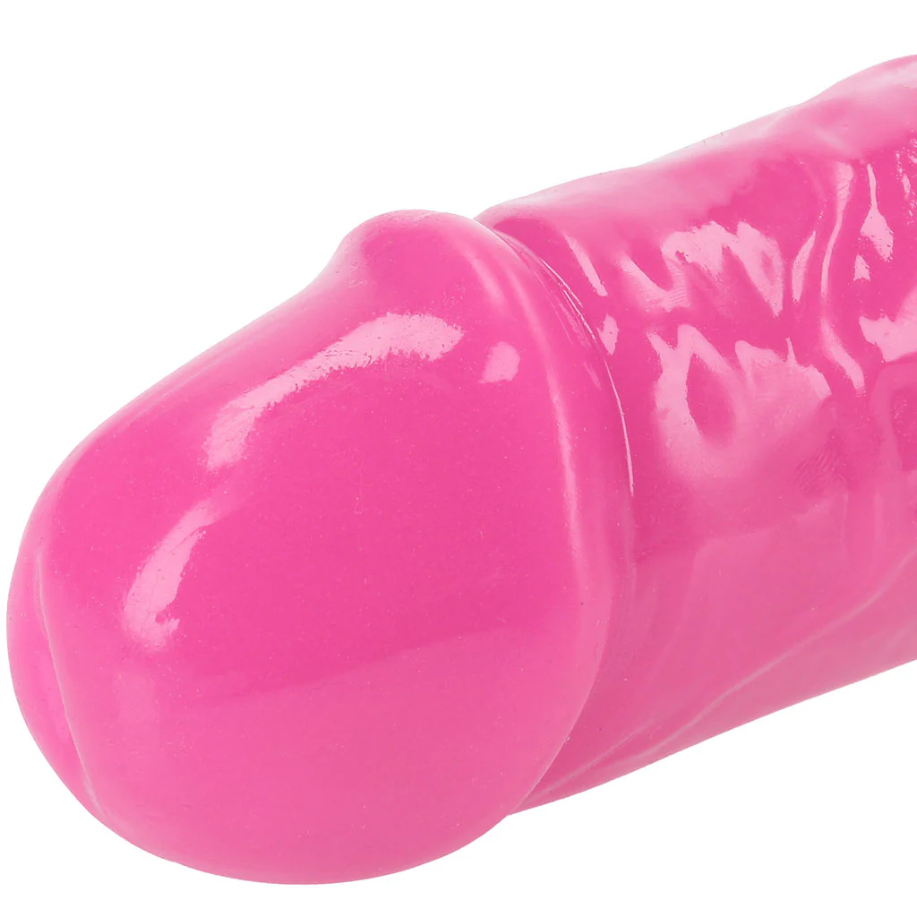 RealRock Glow In The Dark 15 Inch Double Dildo in Pink - Image 2