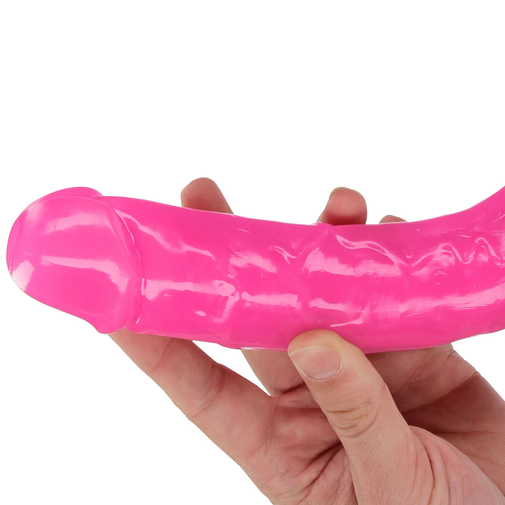 RealRock Glow In The Dark 15 Inch Double Dildo in Pink - Image 6