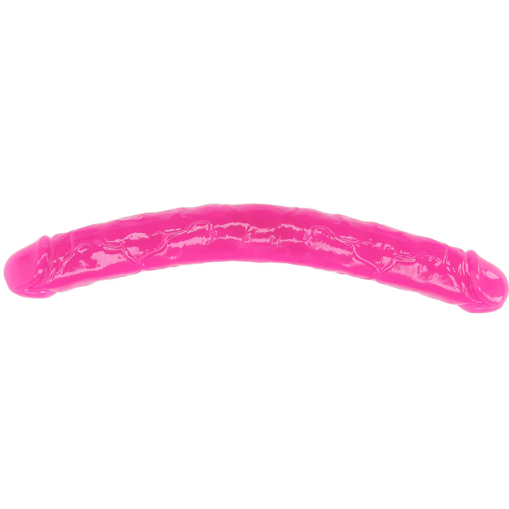 RealRock Glow In The Dark 15 Inch Double Dildo in Pink - Image 8