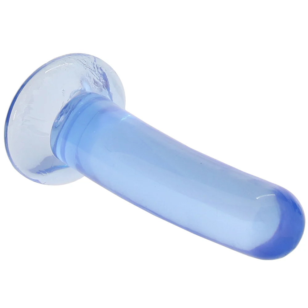 RealRock 5 Inch Straight Dildo in Blue - Image 2