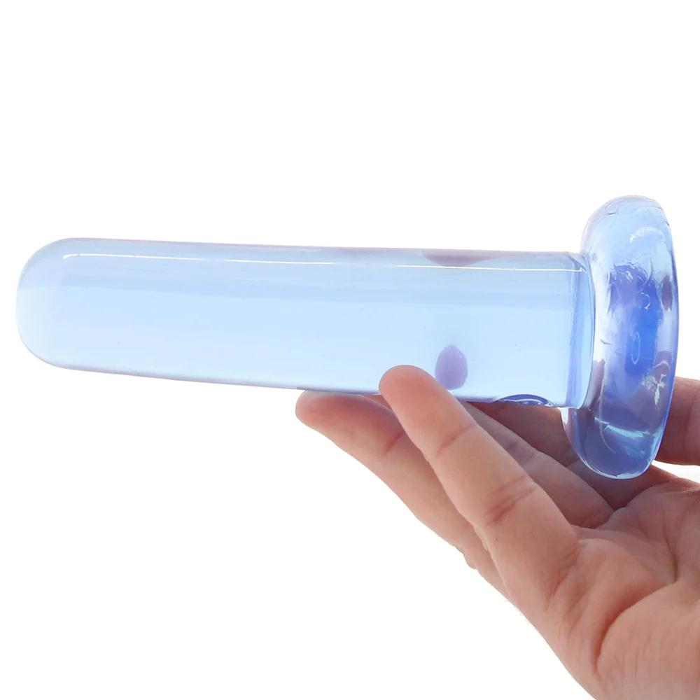 RealRock 5 Inch Straight Dildo in Blue - Image 4