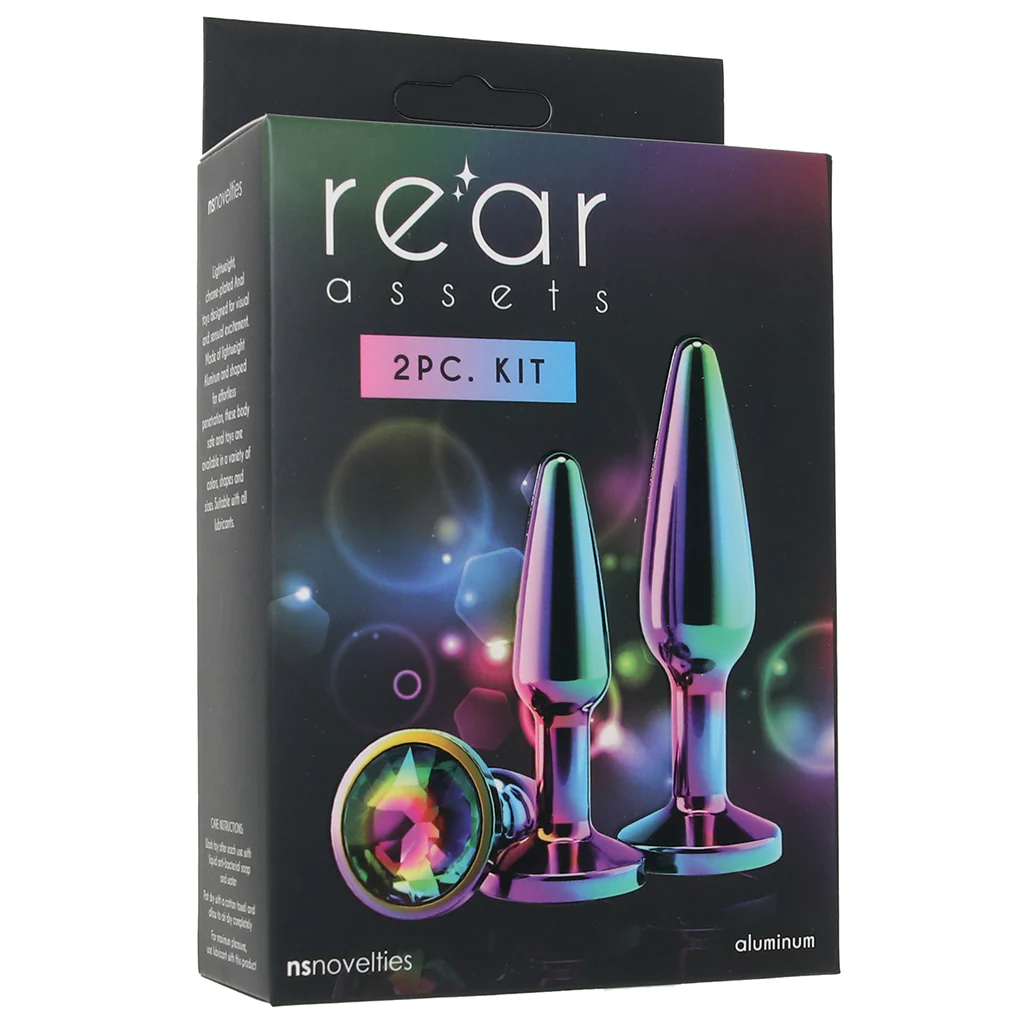 Rear Assets 2 Piece Butt Plug Kit in Multicolour - Image 9