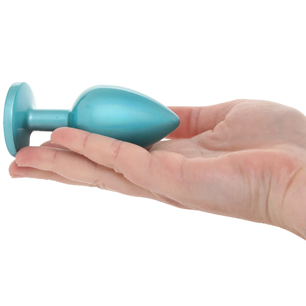 Rear Assets 3 Piece Metal Butt Plug Kit in Teal - Image 4