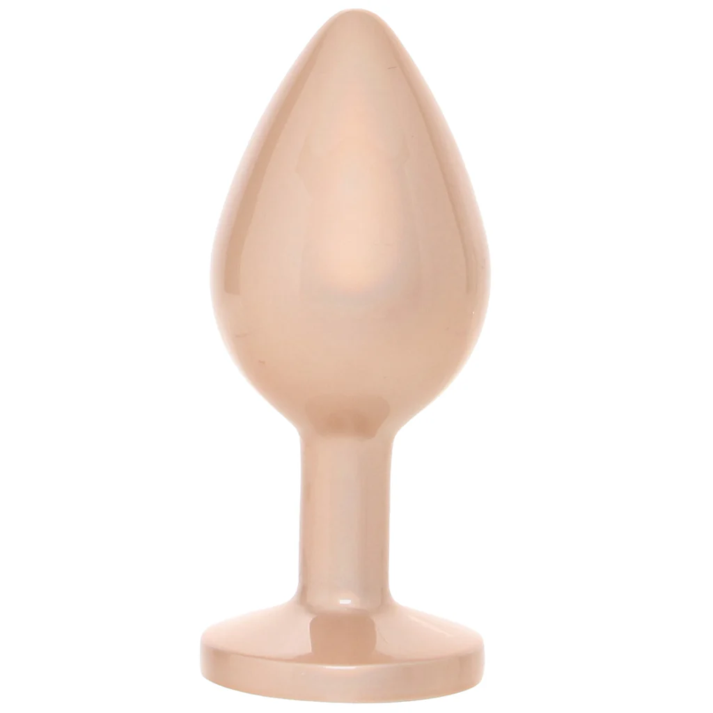 Rear Assets Medium Metal Butt Plug in Champagne - Image 3