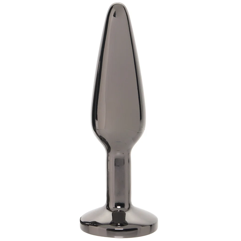 Rear Assets Medium Tapered Butt Plug in Gunmetal - Image 3