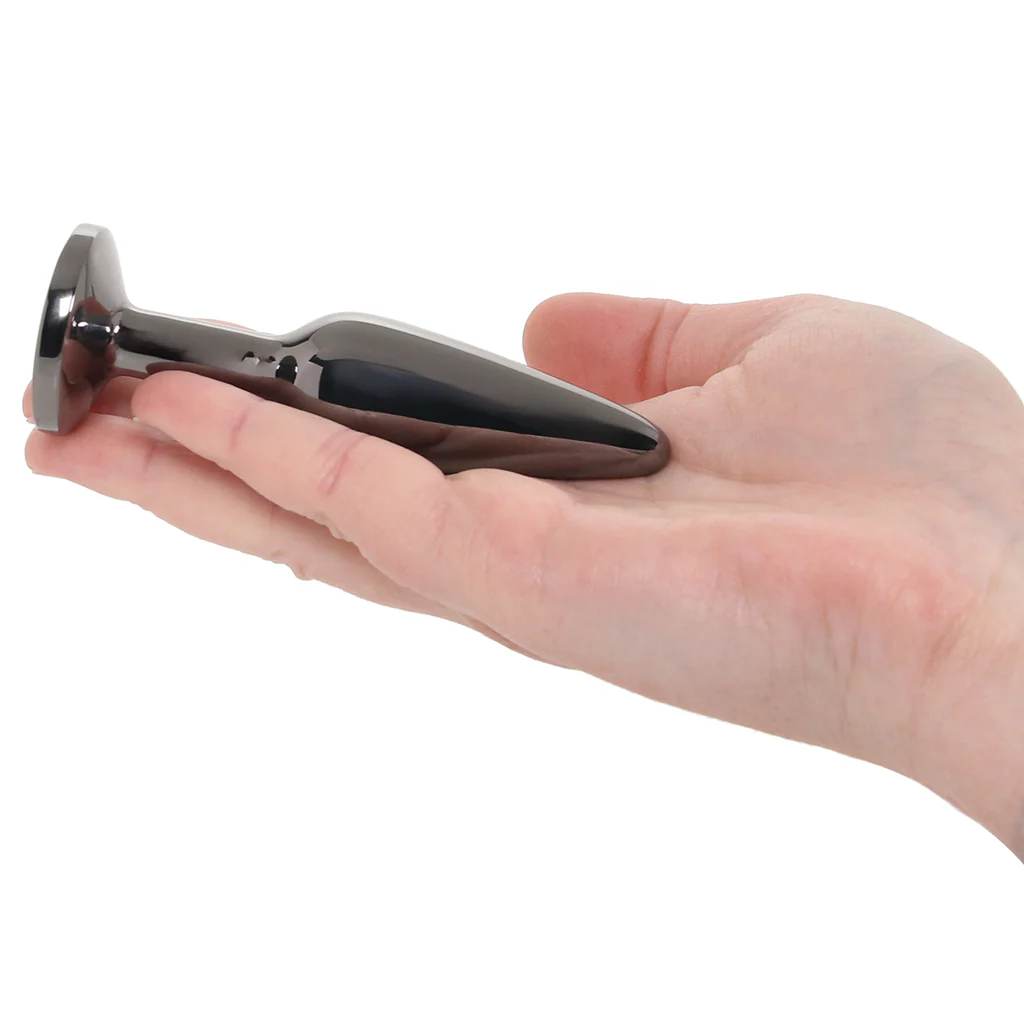 Rear Assets Medium Tapered Butt Plug in Gunmetal - Image 4