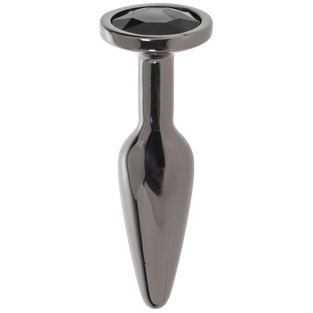 Rear Assets Medium Tapered Butt Plug in Gunmetal - Image 5
