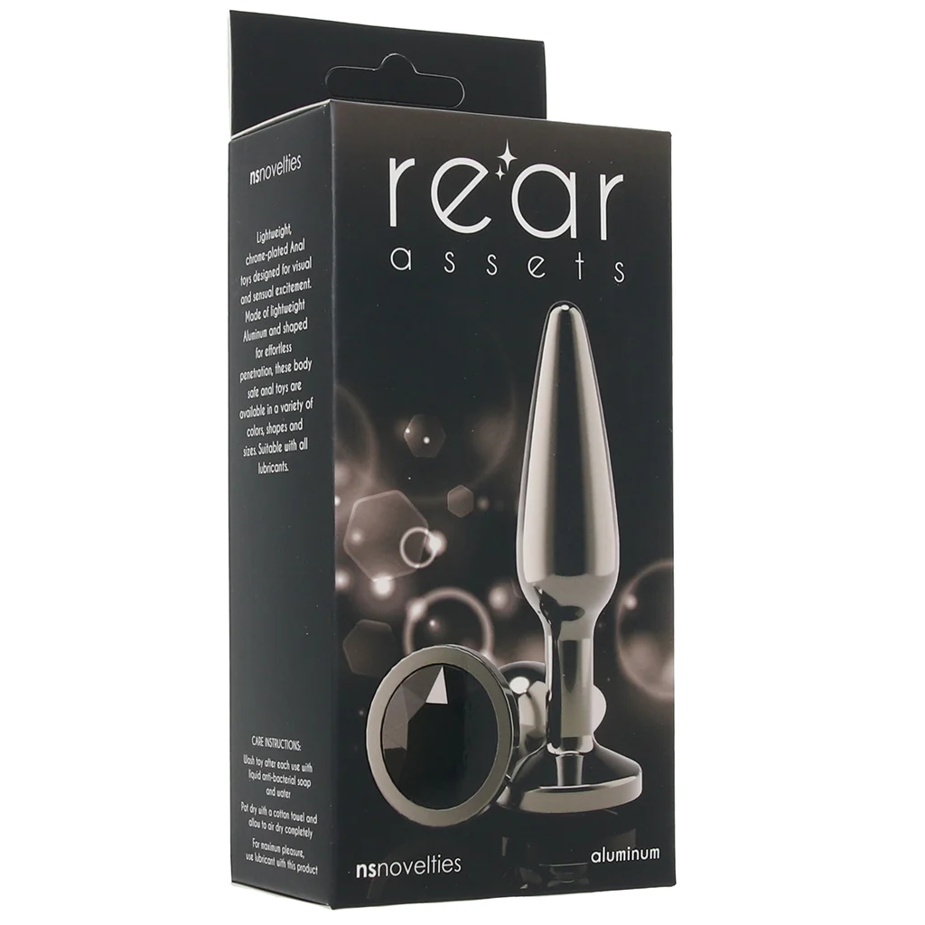 Rear Assets Medium Tapered Butt Plug in Gunmetal - Image 9