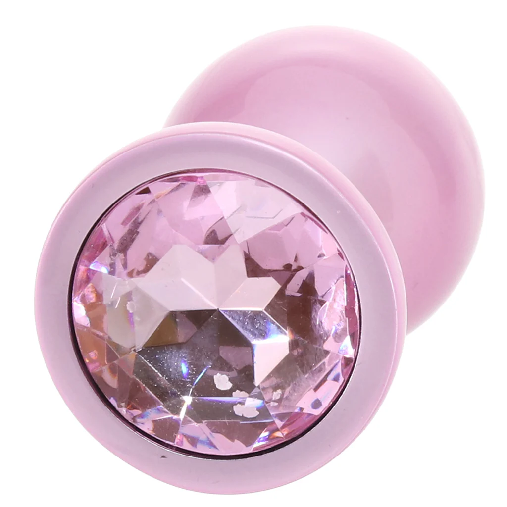 Rear Assets Pink Metal Butt Plug in Medium - Image 5