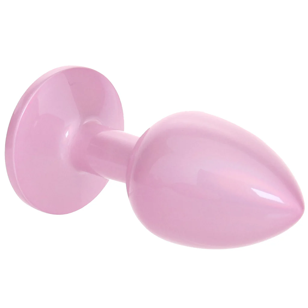 Rear Assets Pink Metal Butt Plug in Small - Image 2