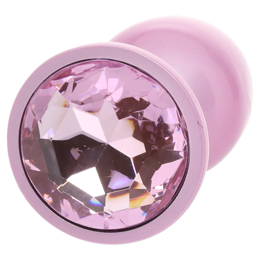 Rear Assets Pink Metal Butt Plug in Small - Image 5