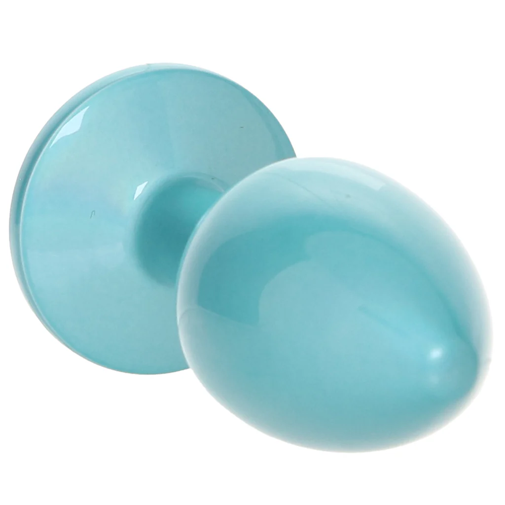 Rear Assets Small Metal Butt Plug in Teal - Image 6