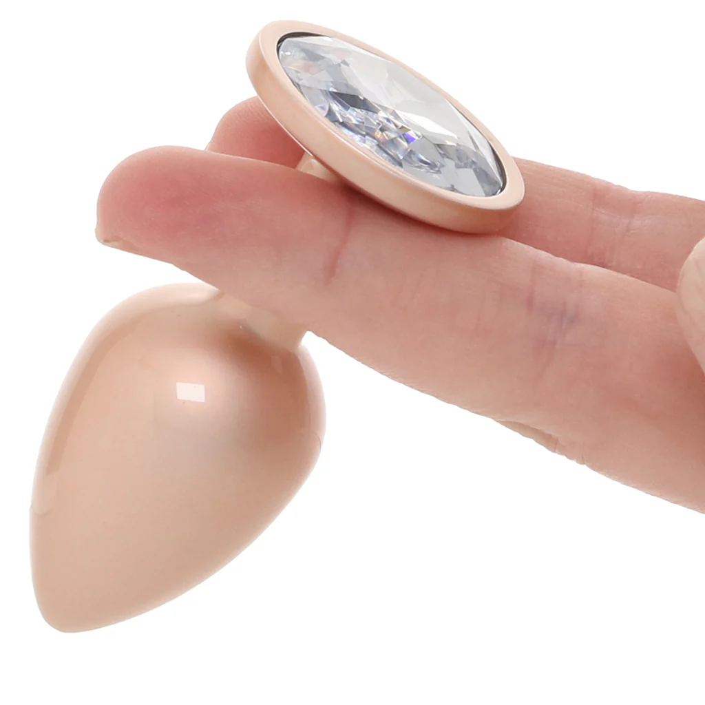 Rear Assets Small Metal Butt Plug in Champagne - Image 6