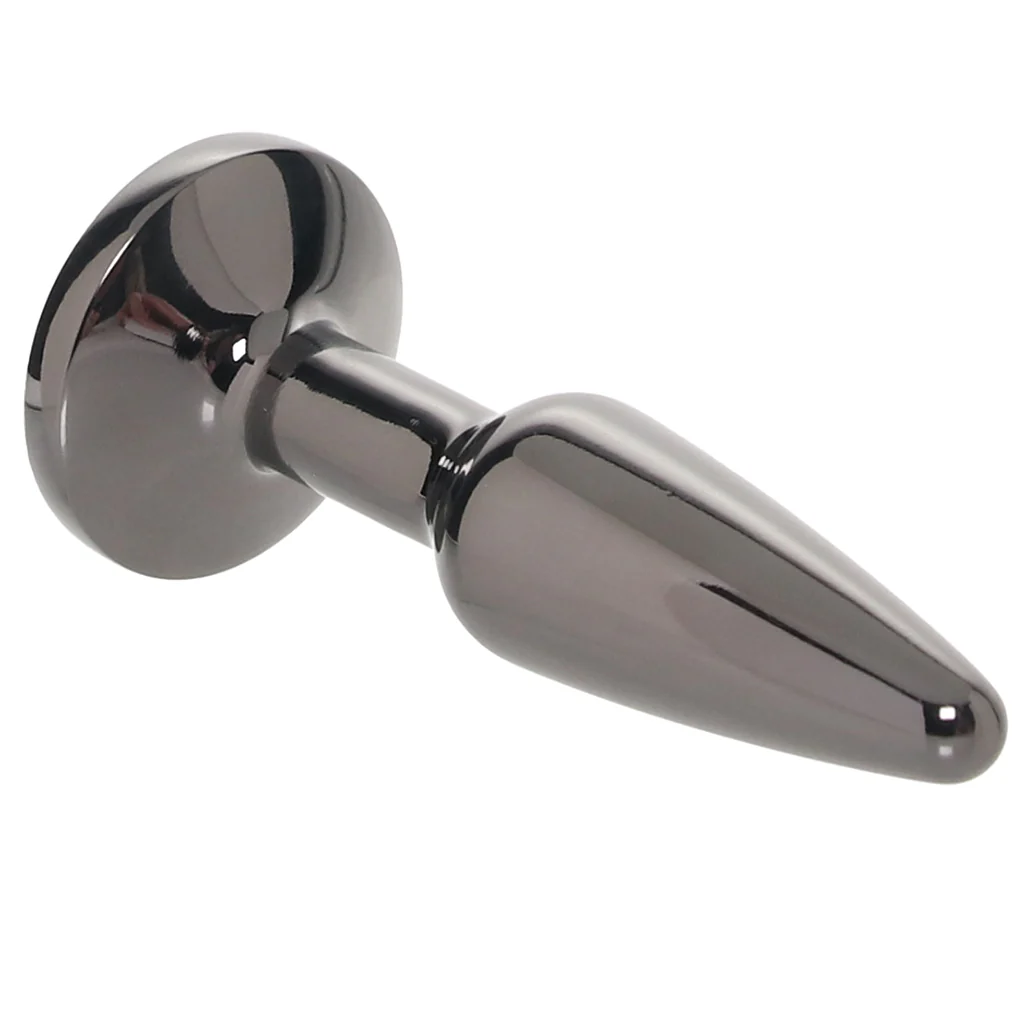 Rear Assets Small Tapered Butt Plug in Gunmetal - Image 2