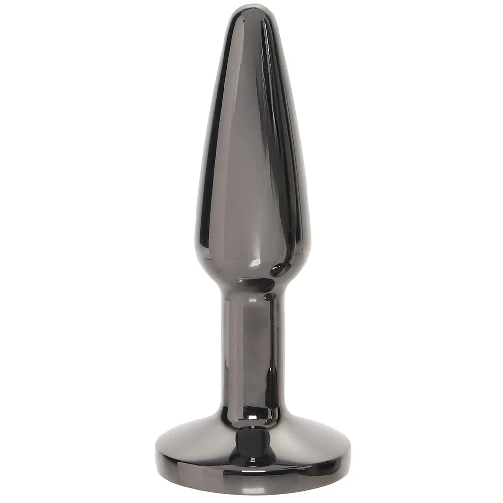 Rear Assets Small Tapered Butt Plug in Gunmetal - Image 3
