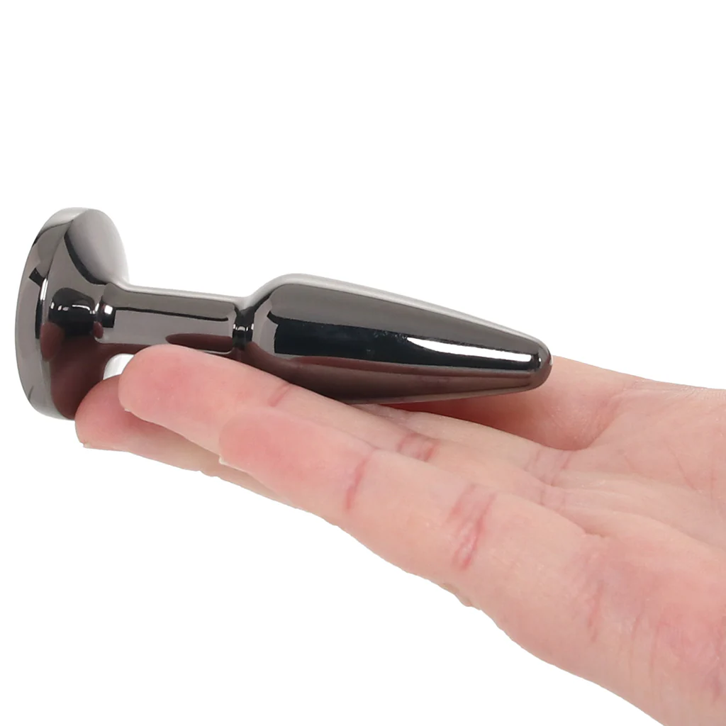 Rear Assets Small Tapered Butt Plug in Gunmetal - Image 4