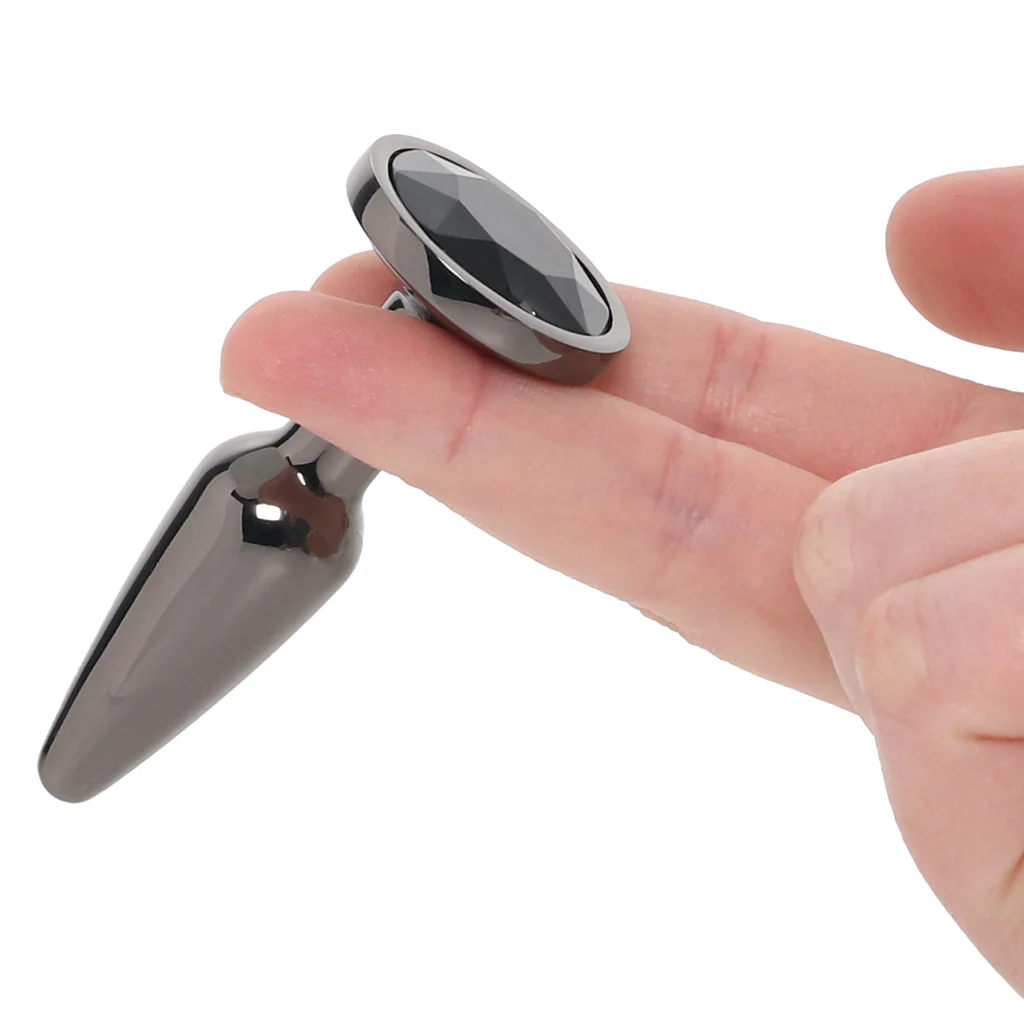 Rear Assets Small Tapered Butt Plug in Gunmetal - Image 7