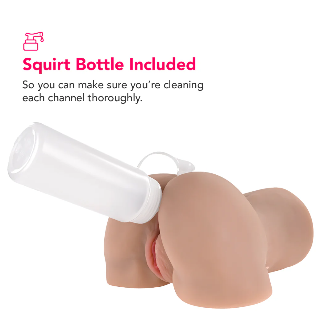 Rear Beauty Sucking & Vibrating Masturbator in Light - Image 8