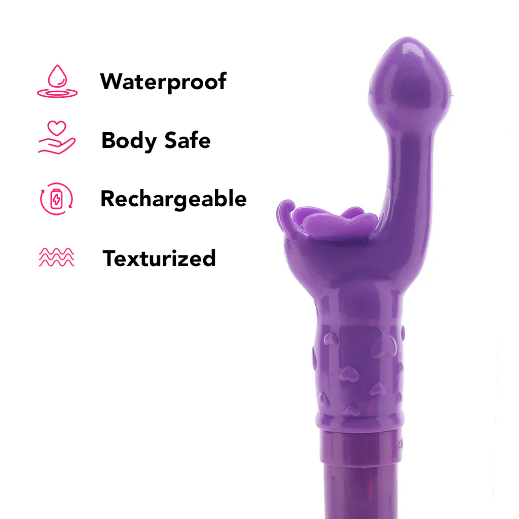 Rechargeable Butterfly Kiss Vibe in Purple - Image 3