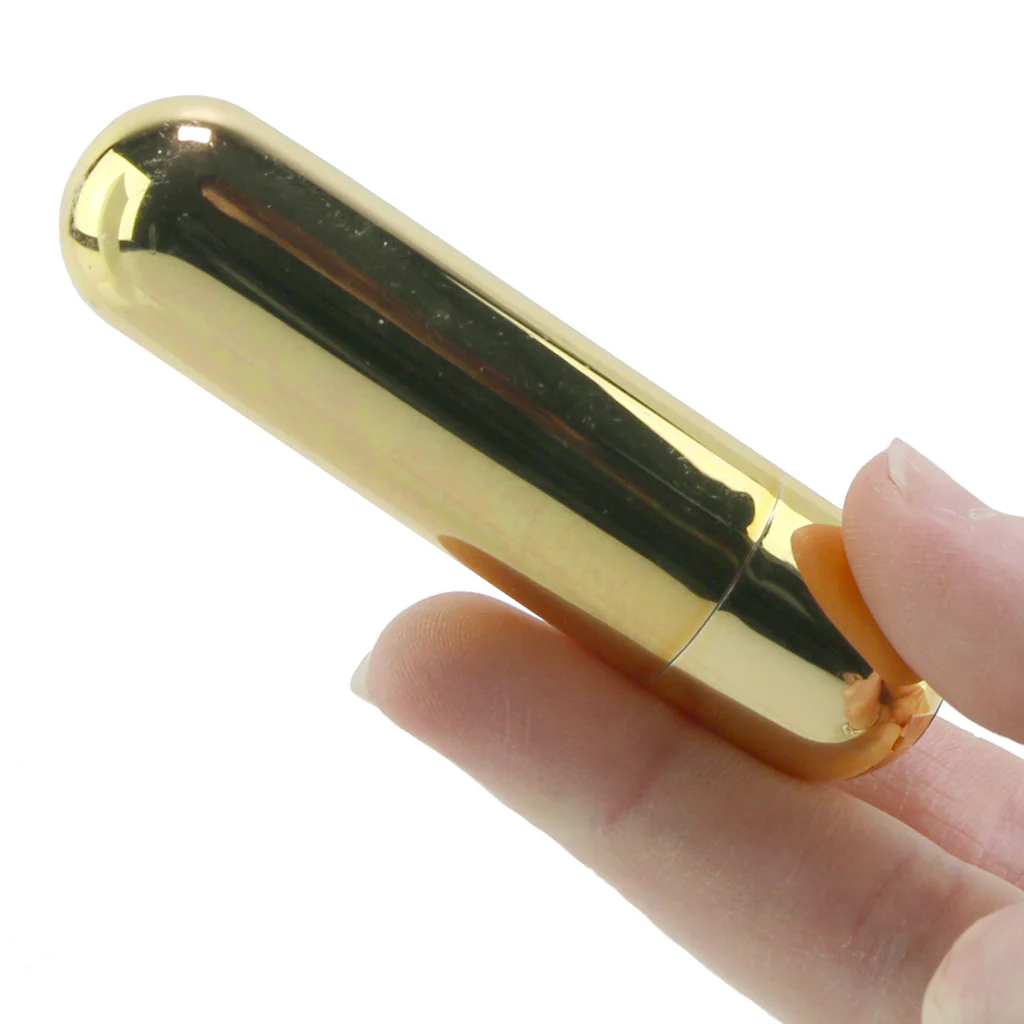 Rechargeable Hideaway Bullet Vibe in Gold - Image 4