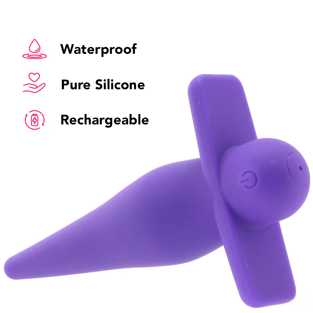 Rechargeable High Intensity Anal Probe in Purple - Image 5
