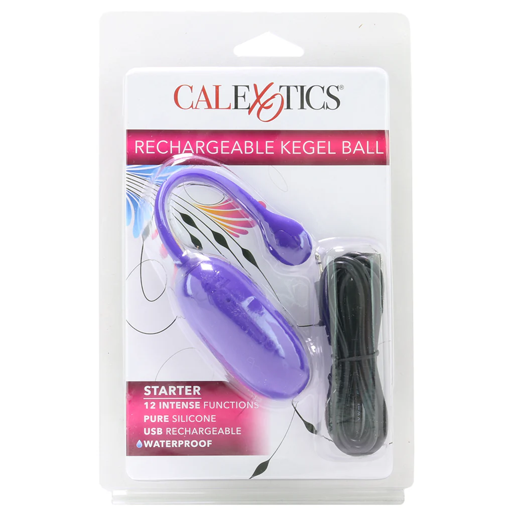 Starter Rechargeable Silicone Kegel Ball in Purple - Image 6