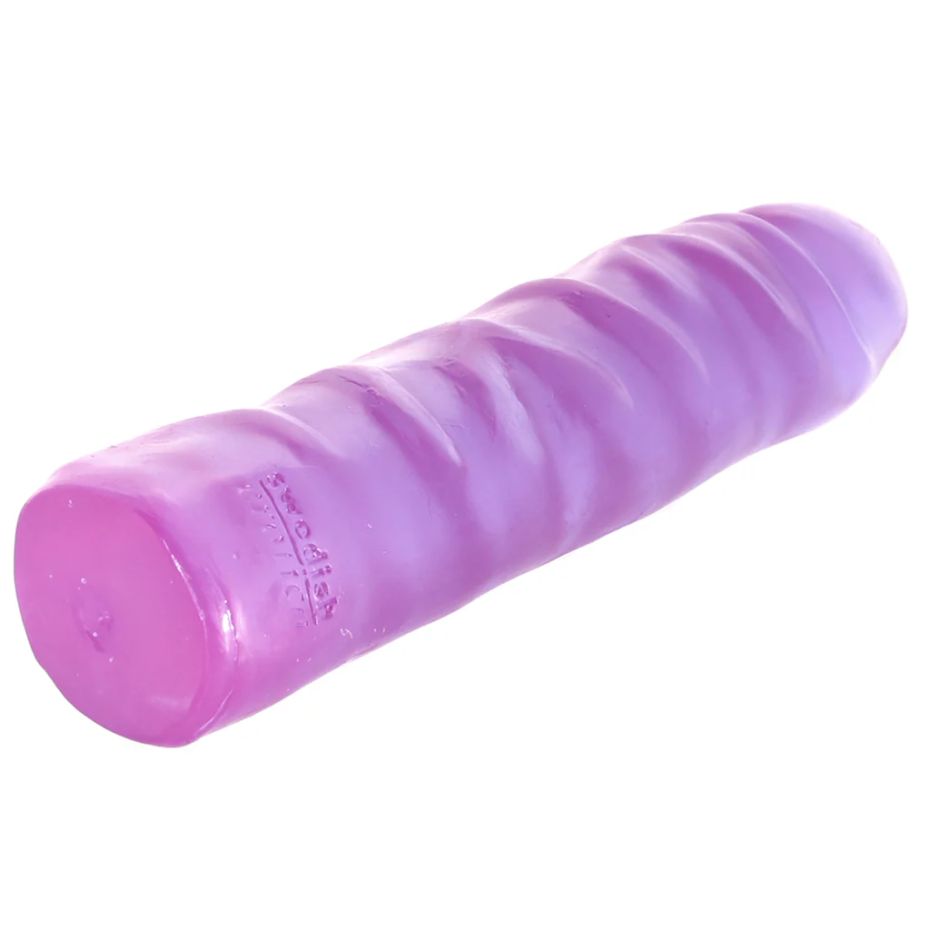 Reflective Gel 7.5 Inch Jr. Dildo in Purple - Image 3