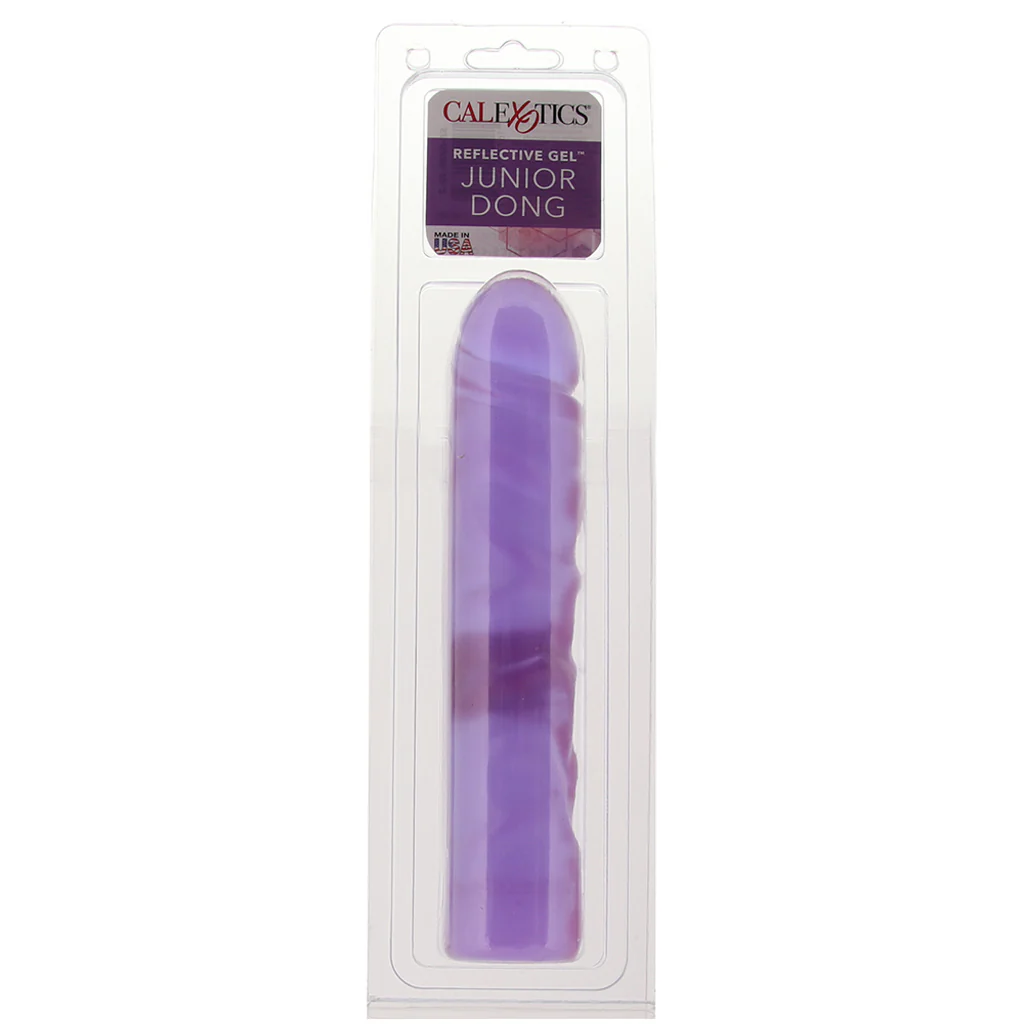 Reflective Gel 7.5 Inch Jr. Dildo in Purple - Image 6