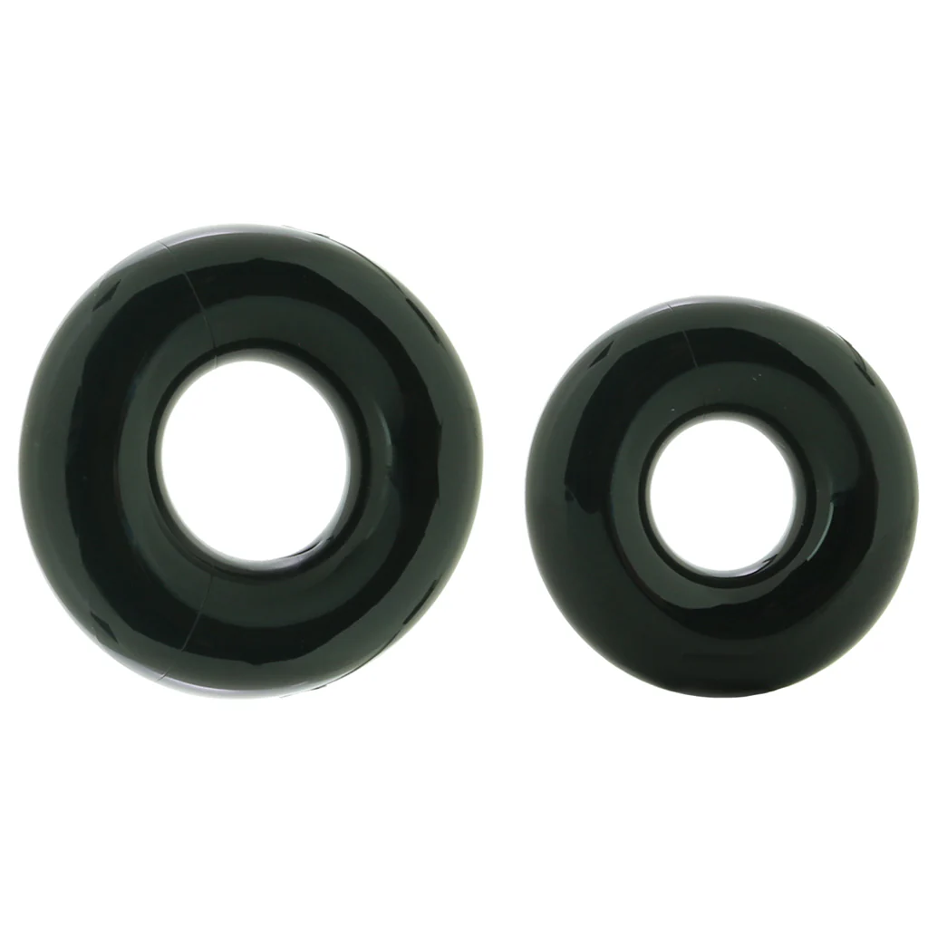 Renegade Double Stack Cock Rings in Black - Image 5