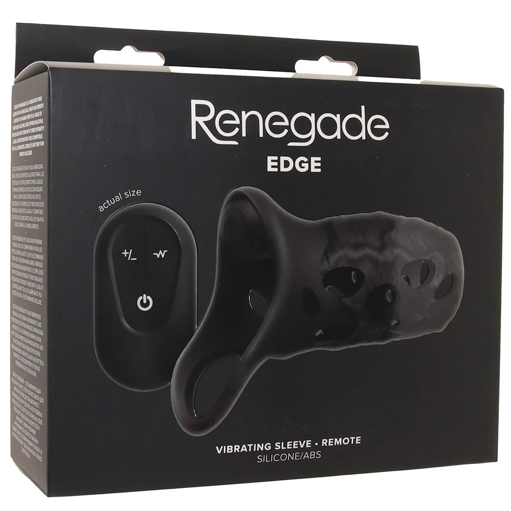 Renegade Edge Vibrating Sleeve with Remote - Image 9