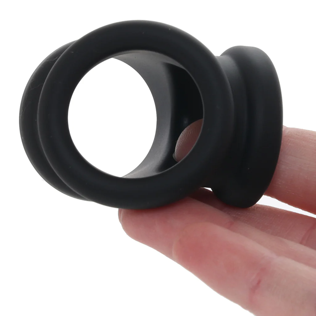 Renegade Piper Cock & Ball Ring in Black - Image 4