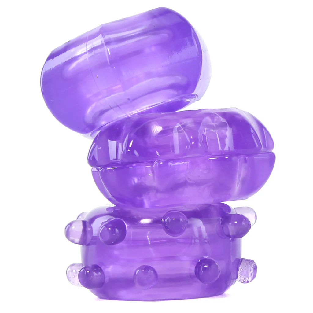 Reversible Cock Ring Set in Purple - Image 3