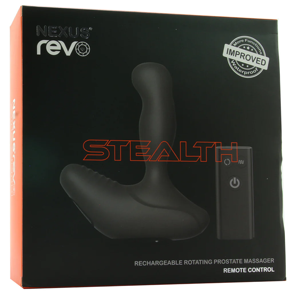 Revo Stealth Rotating Remote Prostate Massager in Black - Image 6