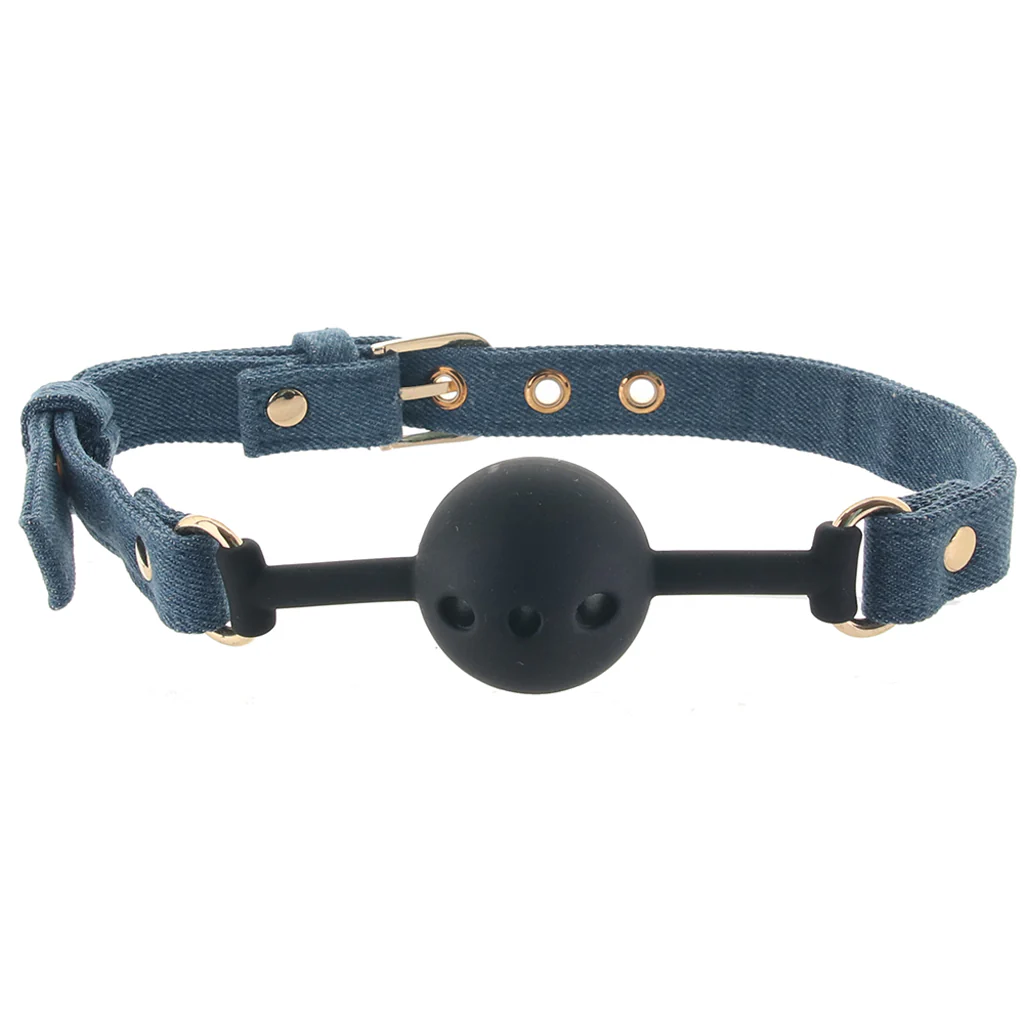 Ride 'Em Denim Ball Gag - Image 4