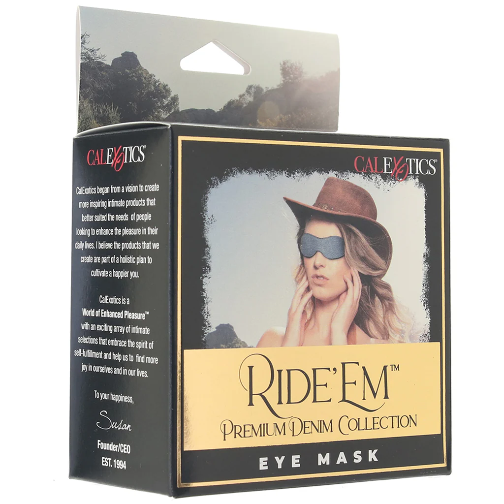 Ride 'Em Denim Eye Mask - Image 6