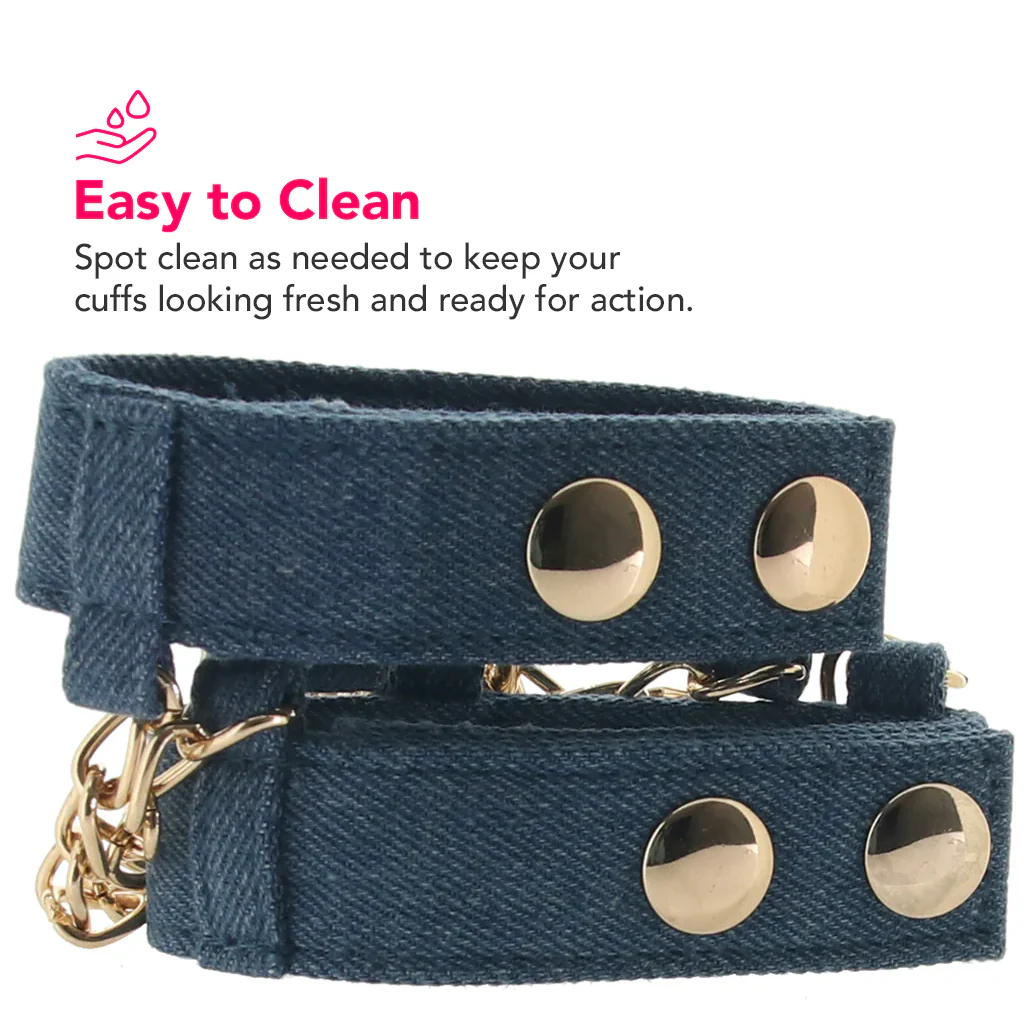 Ride 'Em Denim Wrist Cuffs - Image 5