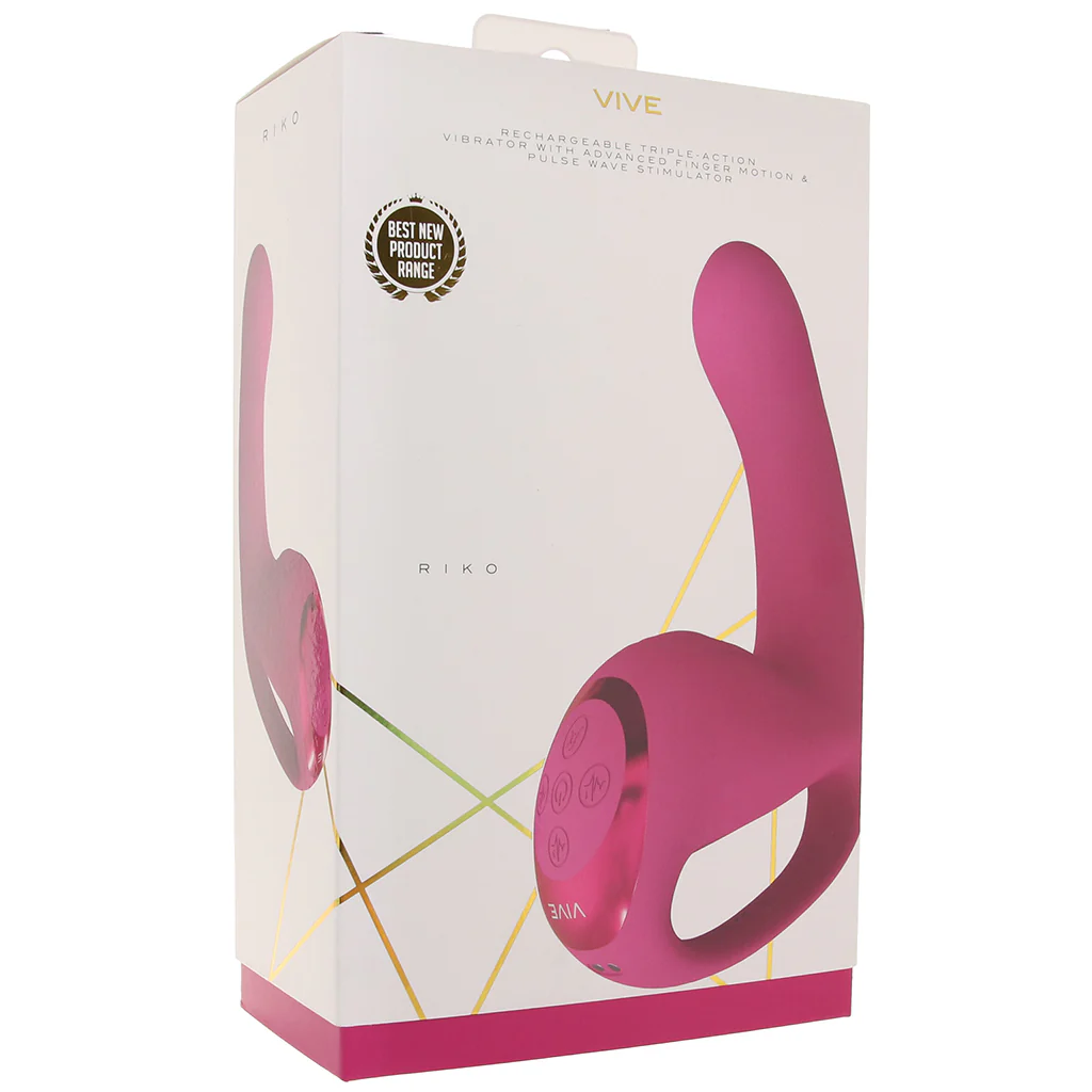Riko Triple Thumping Finger Motion Vibe in Pink - Image 9