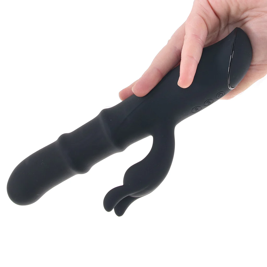 Ringmaster Sliding Rabbit Vibe in Black - Image 4