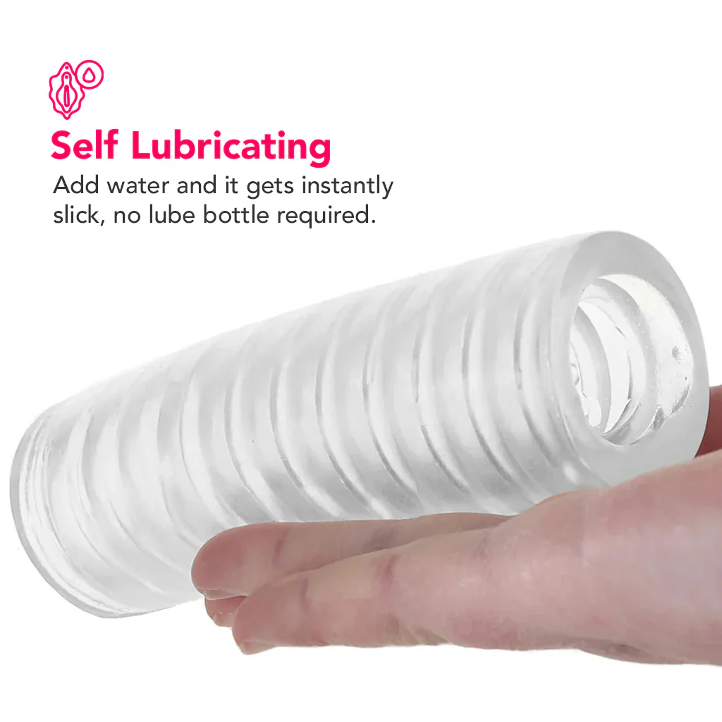 Rize Ribz Self Lubricating Stroker in Glow in the Dark - Image 4
