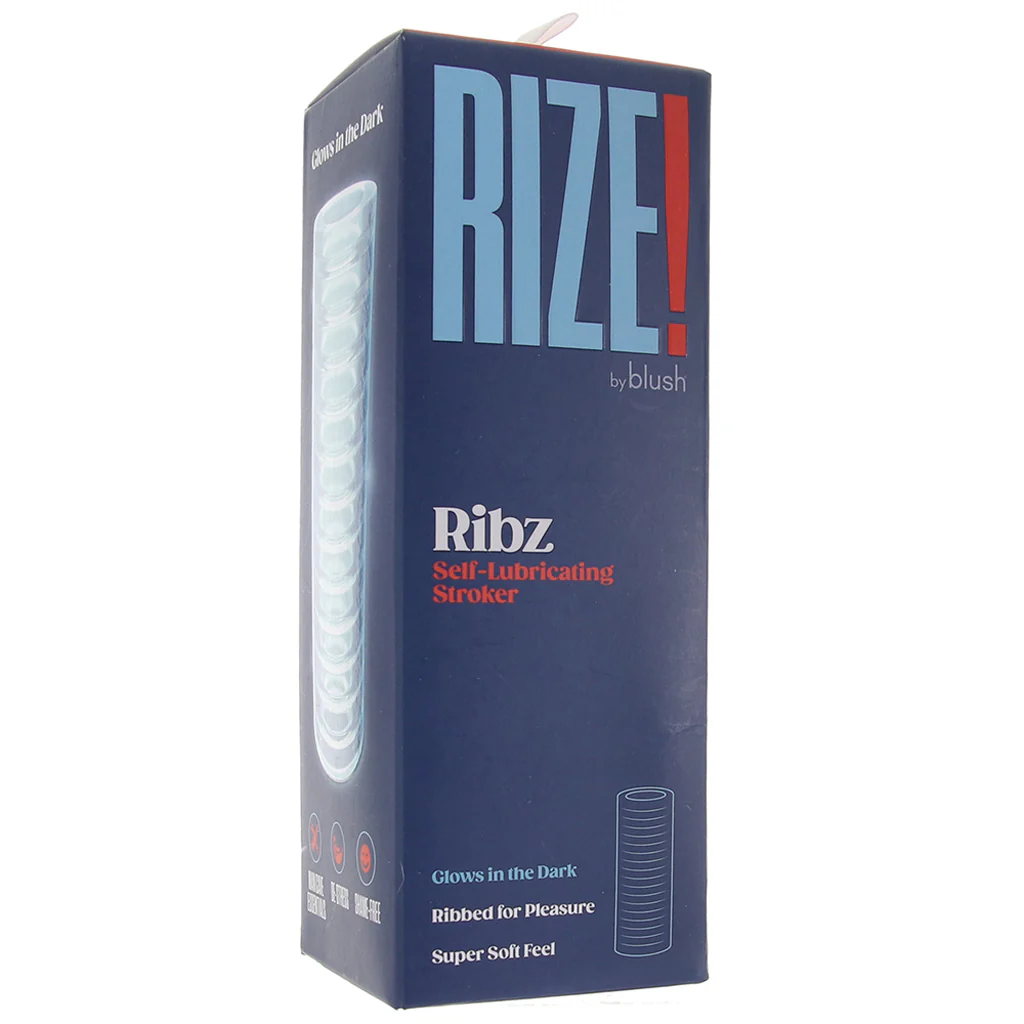 Rize Ribz Self Lubricating Stroker in Glow in the Dark - Image 6