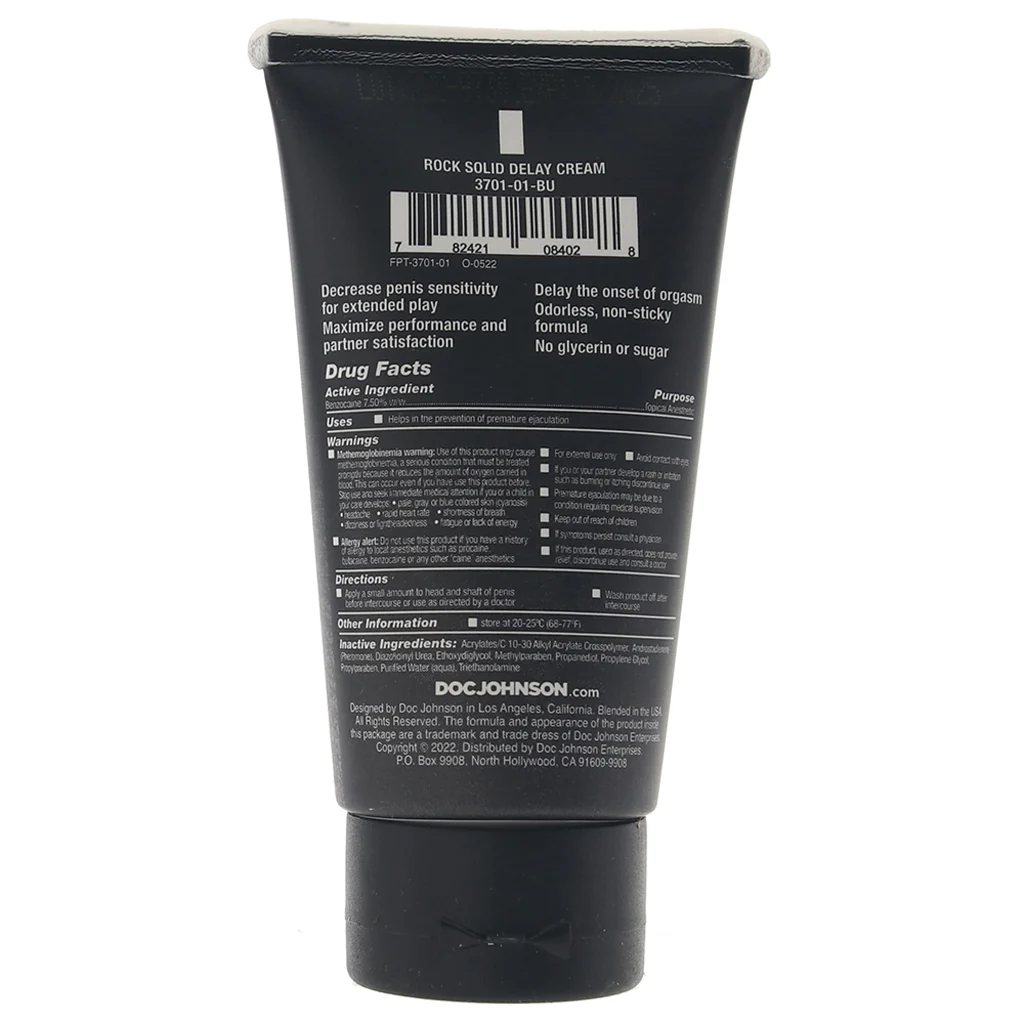 Rock Solid Delay Cream in 2oz - Image 3