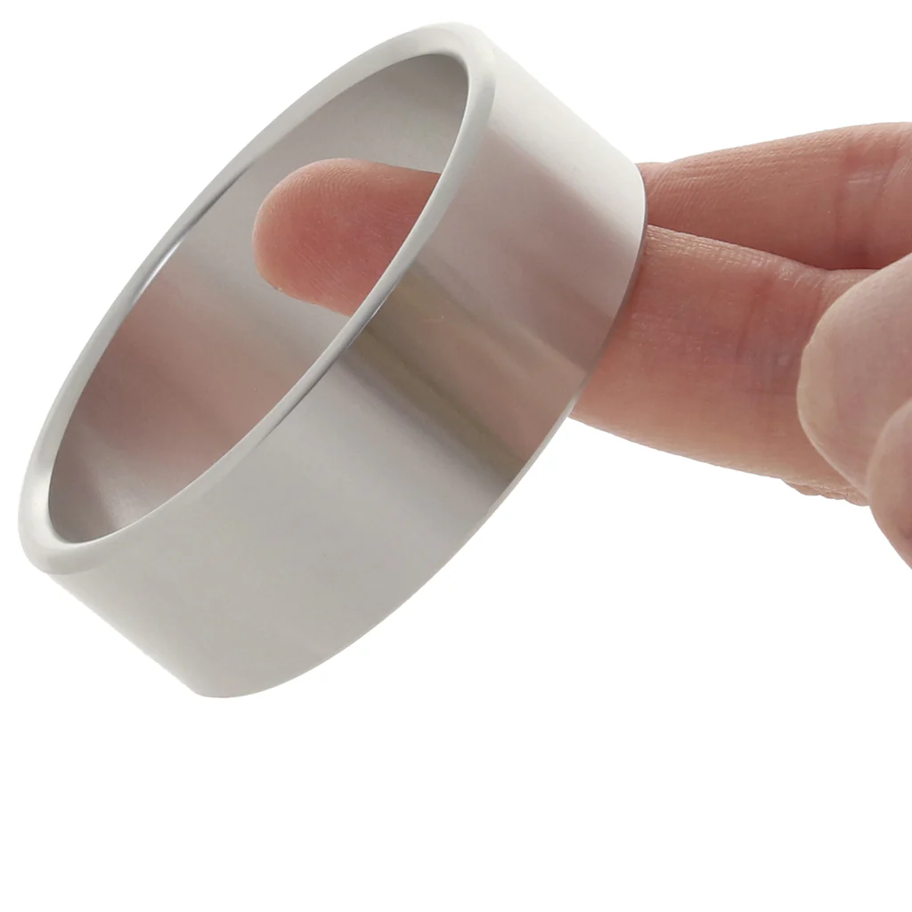 Rock Solid The Brushed Alloy Cock Ring in X-Large - Image 4