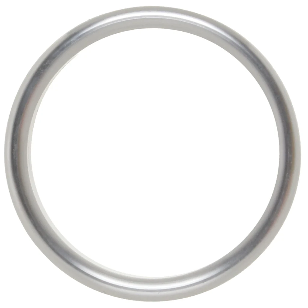 Rock Solid The Brushed Alloy Cock Ring in X-Large - Image 5