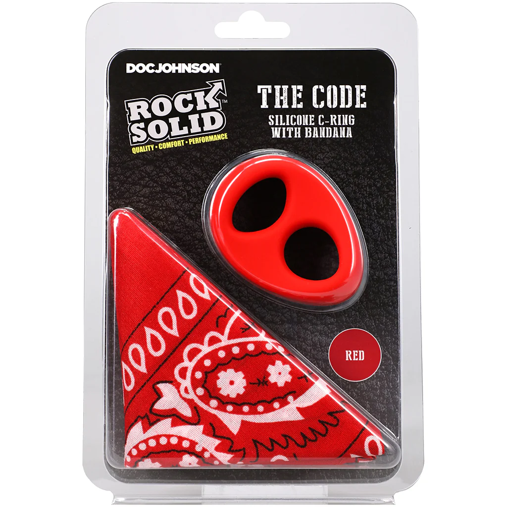 Rock Solid The Code C-Ring and Bandana Set in Red - Image 9
