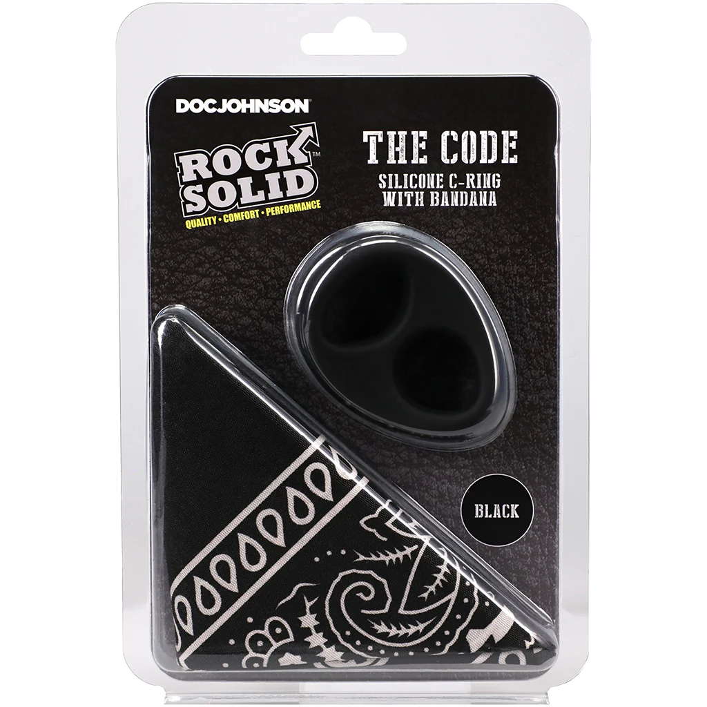 Rock Solid The Code C-Ring and Bandana Set in Black - Image 9