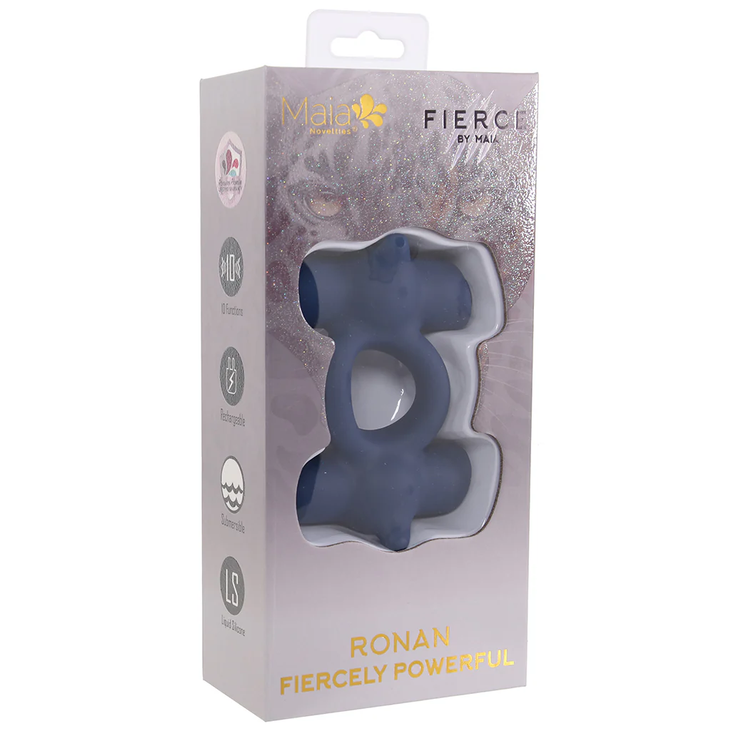 Ronan Dual Vibrating Liquid Silicone C-Ring - Image 9