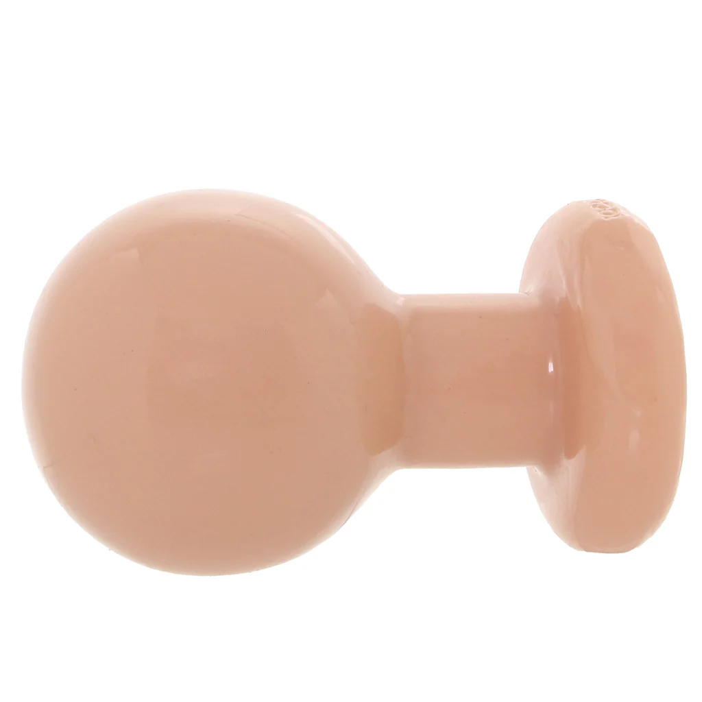 The Classic Large Round Butt Plug in Cream - Image 3